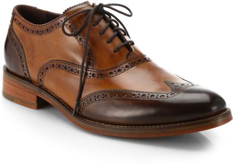 cole haan brown wingtip