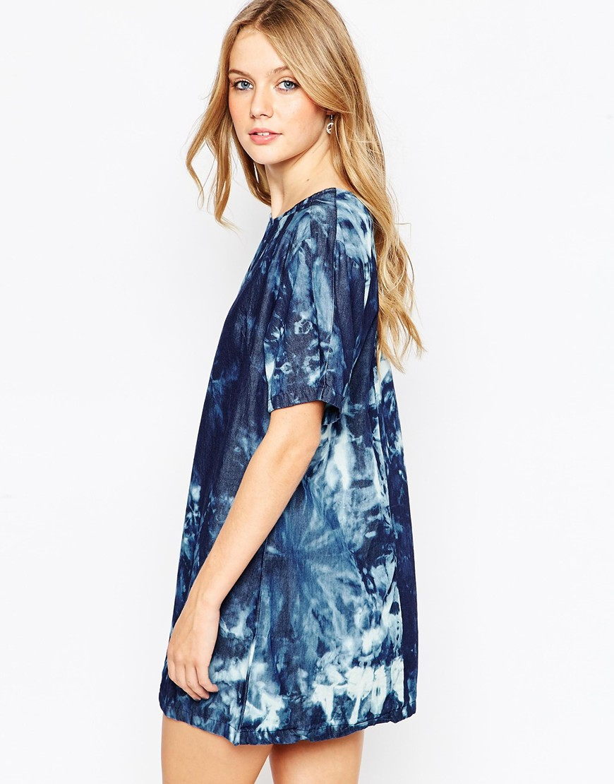 Denim t-shirt dress Denim t-shirt dress