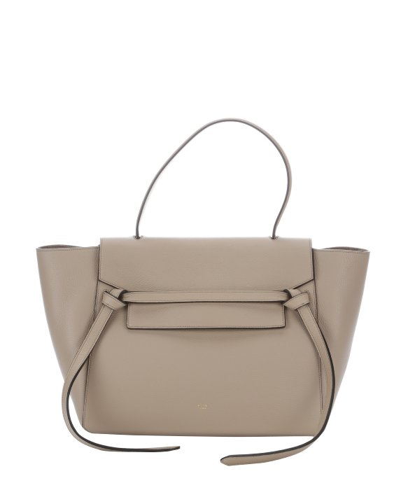 Cline Beige Leather Belt Small Trapeze Tote in Beige | Lyst  