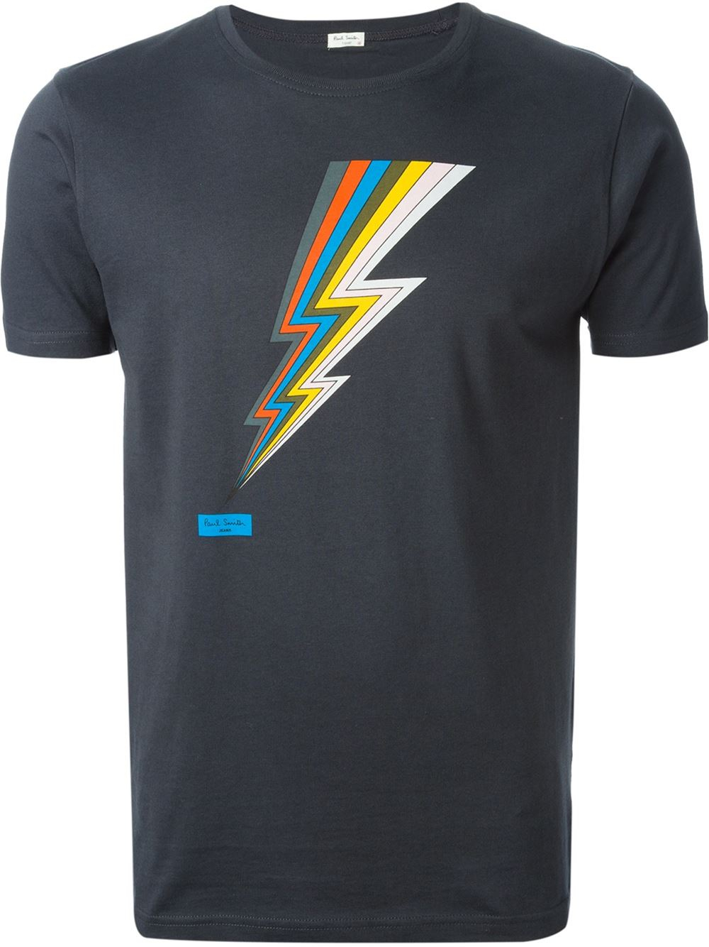 Paul smith Lightning Bolt Print T-Shirt in Gray for Men (grey) | Lyst