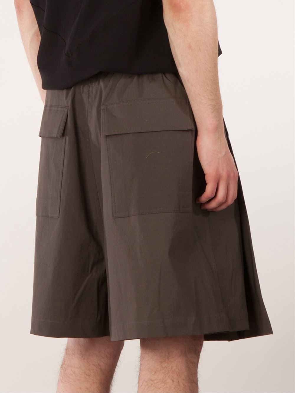 Rick owens Skirt Overlay Shorts in Gray for Men (grey) | Lyst
