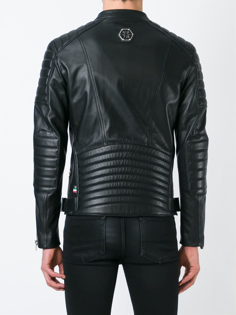 Philipp Plein Alexander Leather Jacket In Black Lyst Gallery