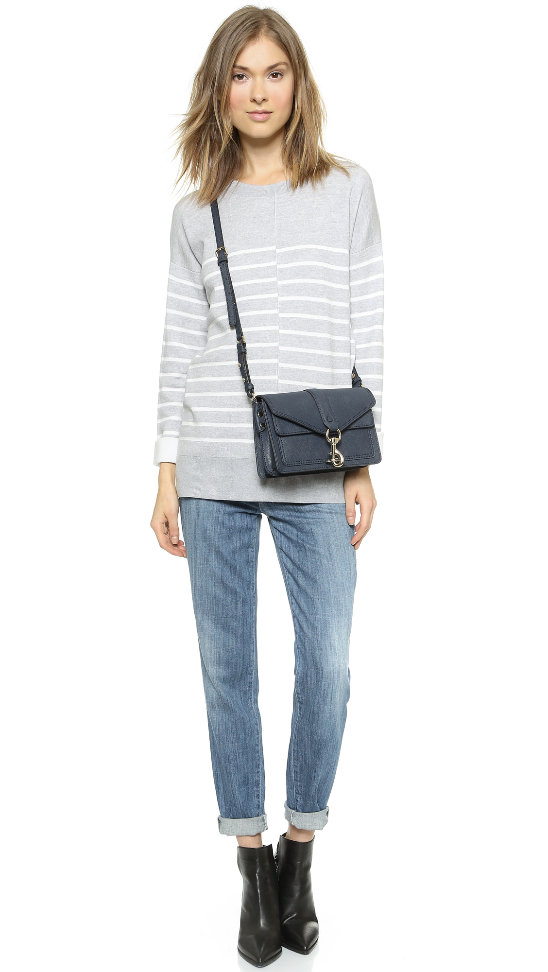 Rebecca minkoff Hudson Moto Mini Bag Ink in Blue Lyst