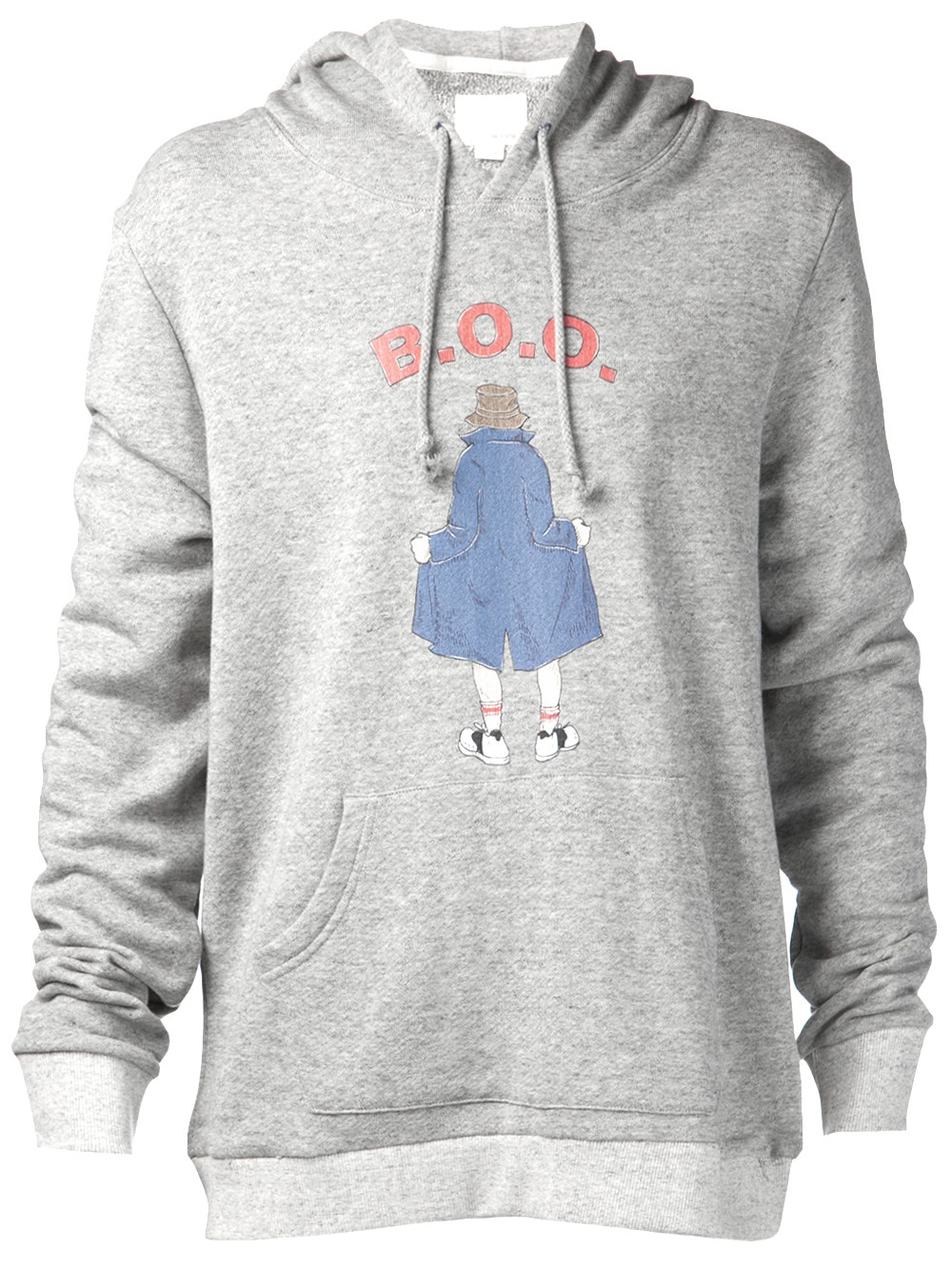 Lyst Band of outsiders French Terry Pullover Hoodie in Gray for Men