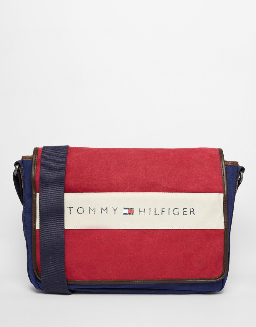 Lyst Tommy Hilfiger Lance Messenger Bag In Blue For Men Gallery