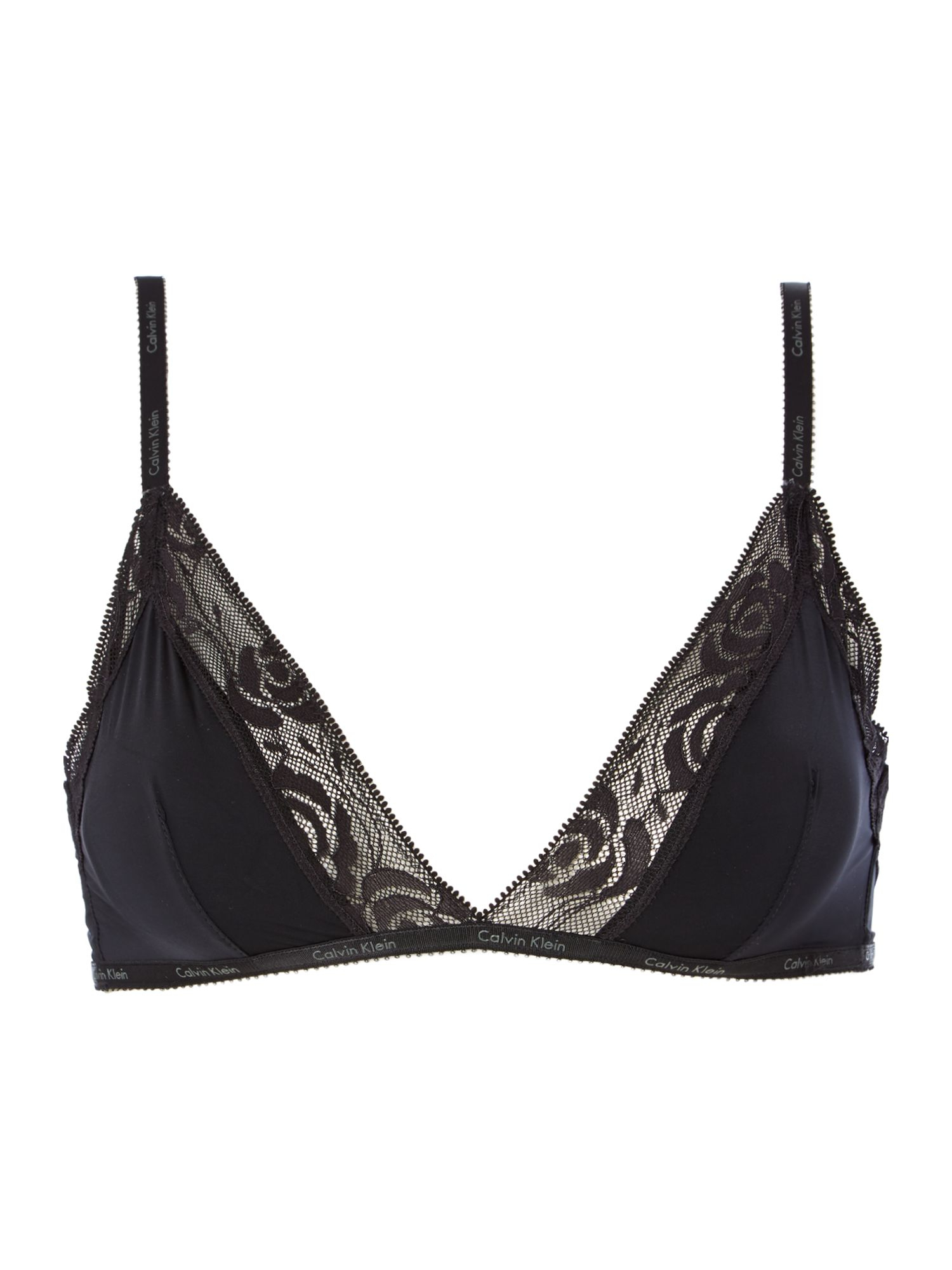 Calvin Klein Icon Triangle Bra in Black | Lyst