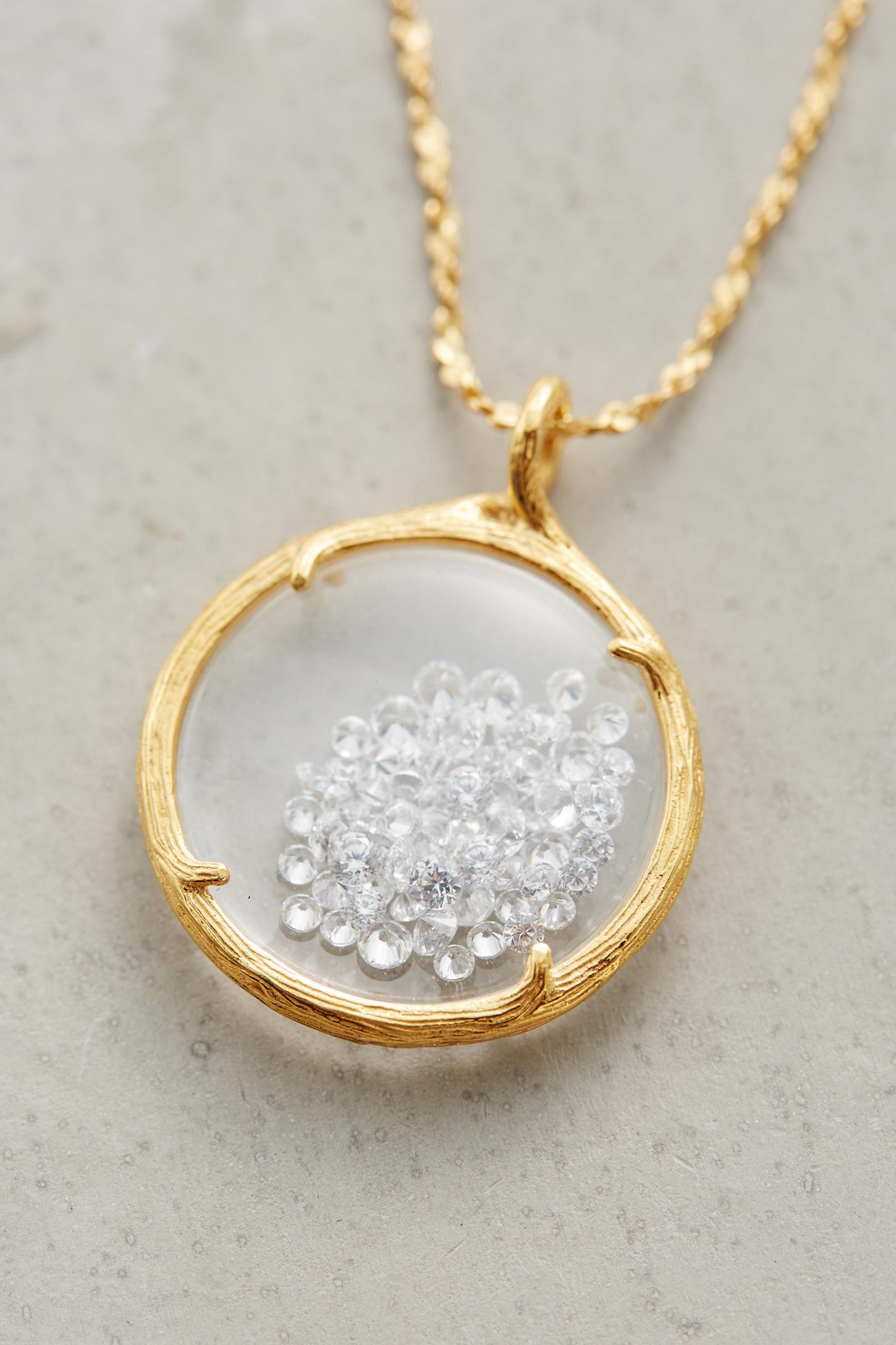 Catherine weitzman Circle Shaker Necklace in Metallic