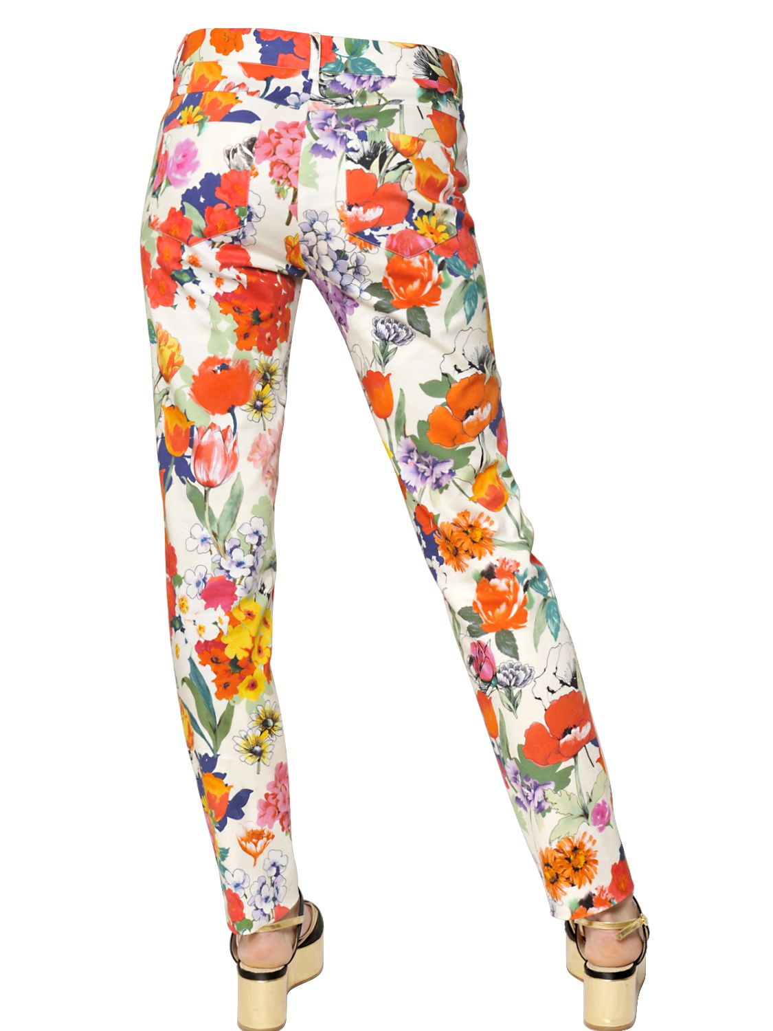 floral trousers h&m