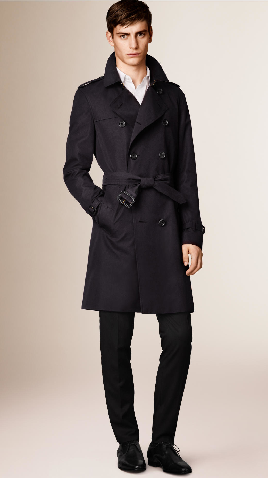 Lyst - Burberry The Kensington - Long Heritage Trench Coat in Blue for Men