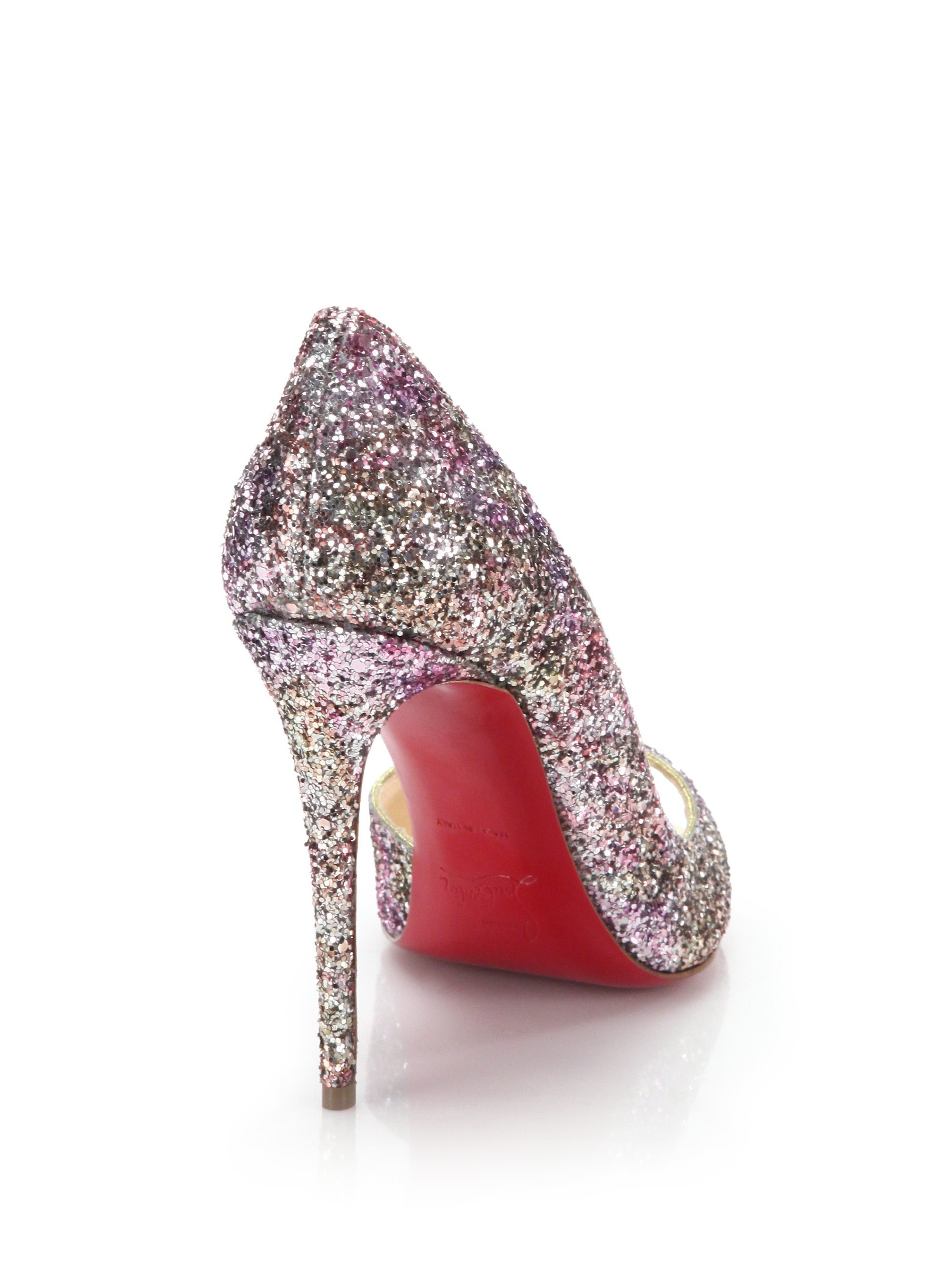 sparkly louboutin shoes
