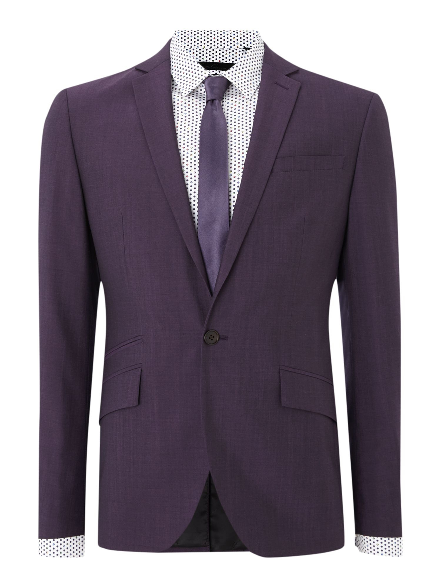 cole Earl Slim Fit Notch Lapel Suit Jacket in Purple for Men Lyst