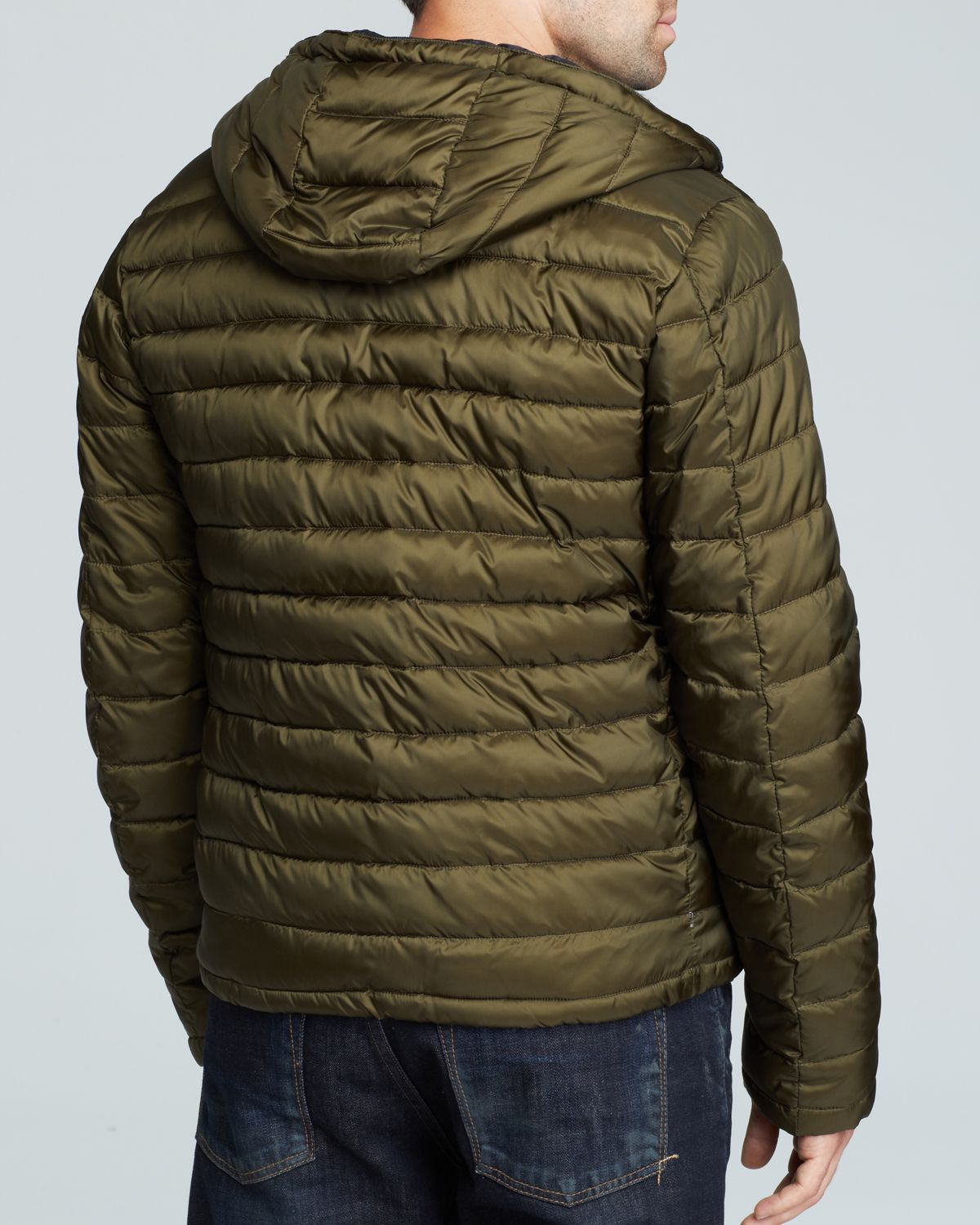 scotch & soda hooded water repellent puffer jacket