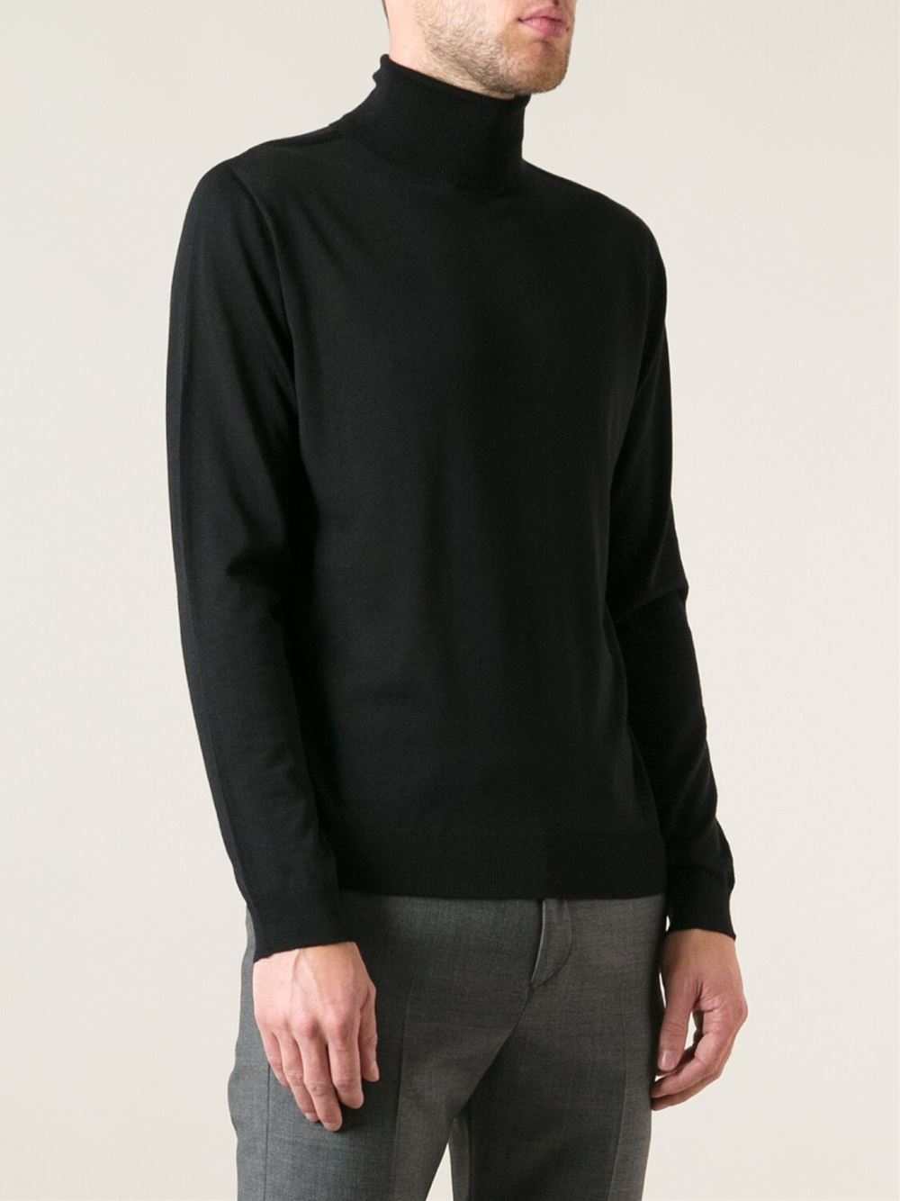 Lyst - Calvin Klein Knit Sweater in Black for Men