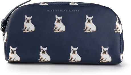 Marc By Marc Jacobs Dog Print Wash Bag in Blue | Lyst