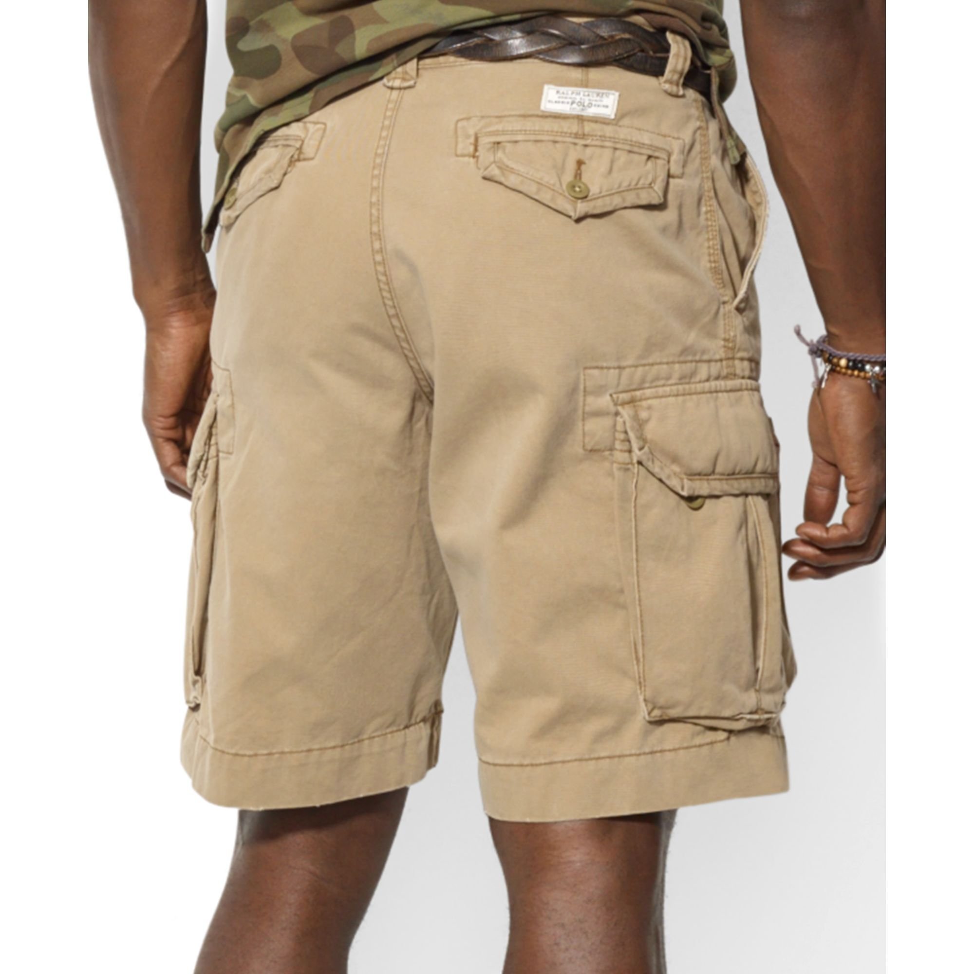 Ralph Lauren Big and Tall Gellar Cargo Shorts in Natural for Men - Lyst