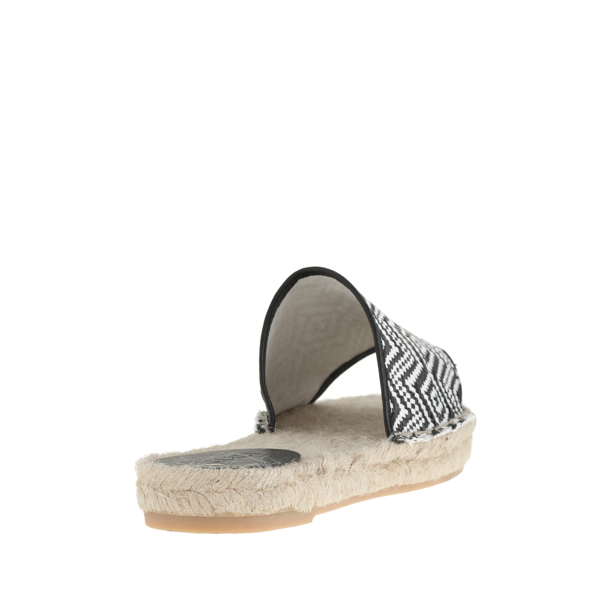 espadrille slides black