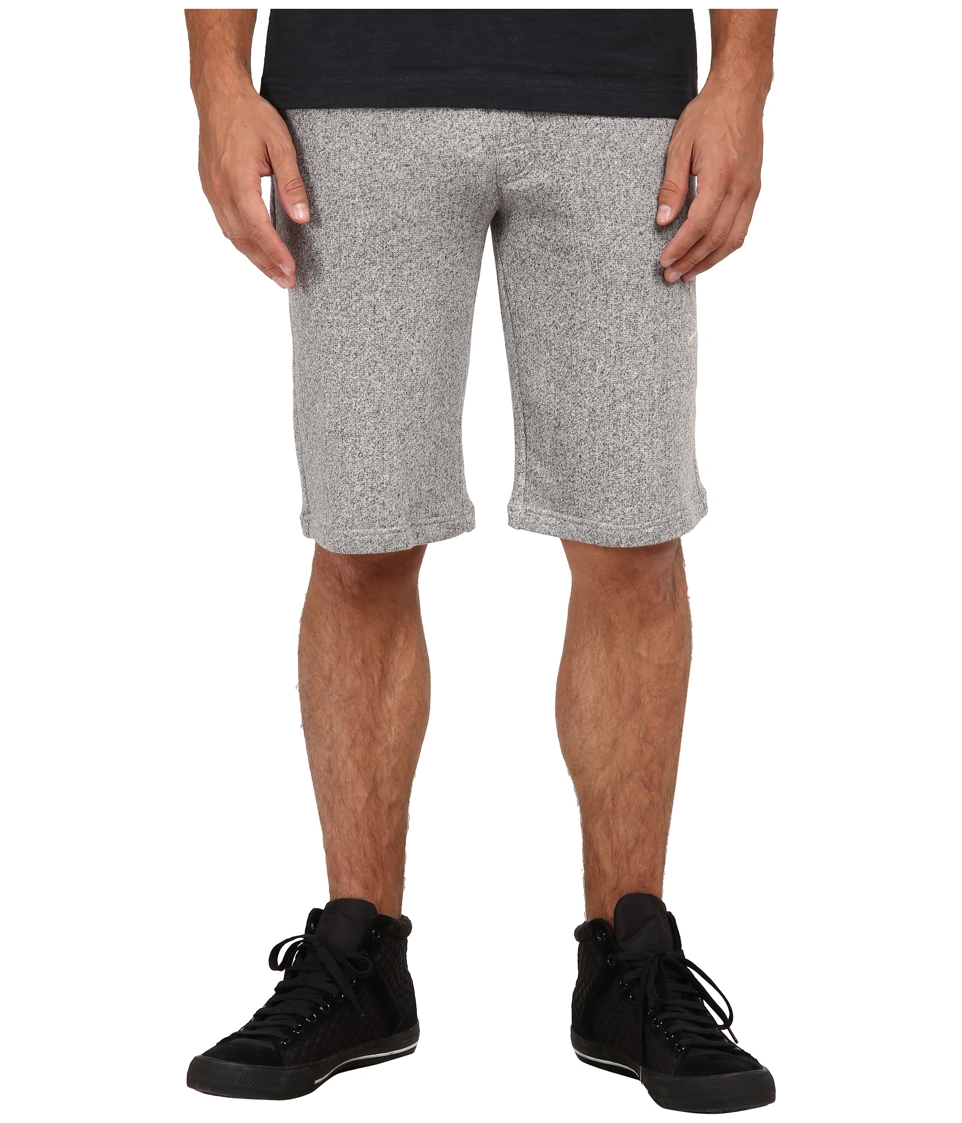 Lyst - Emporio Armani French Terry Bermuda Shorts in Gray for Men