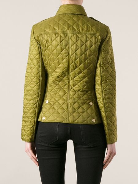 Burberry Brit Quilted Jacket in Green | Lyst