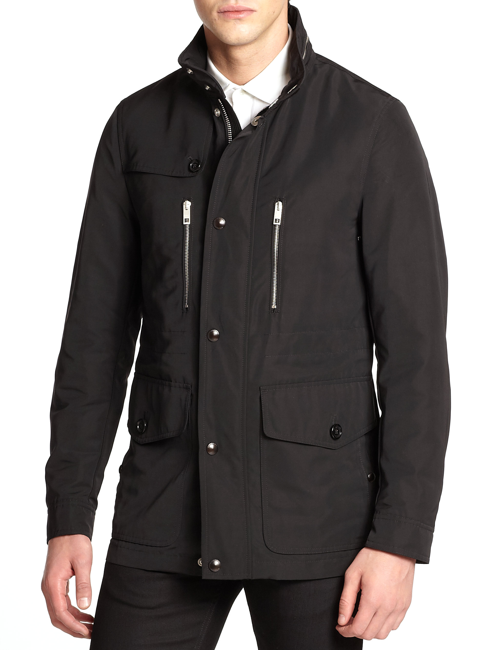 Burberry Kinstone Nylon Field Jacket in Black for Men - Lyst
