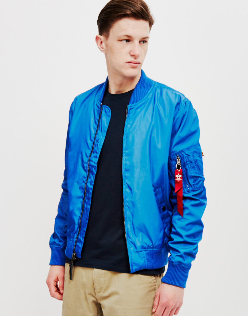 Alpha industries Ma 1  Tt Bomber  Jacket  Pacific Blue in 