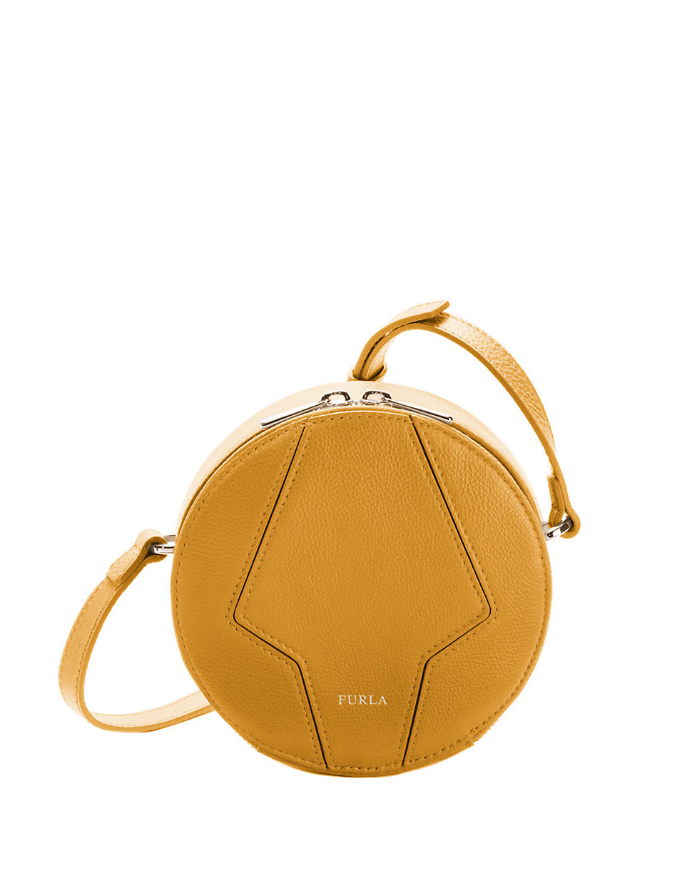 Furla Perla Mini Leather Crossbody Bag in Orange (Girasole) Lyst