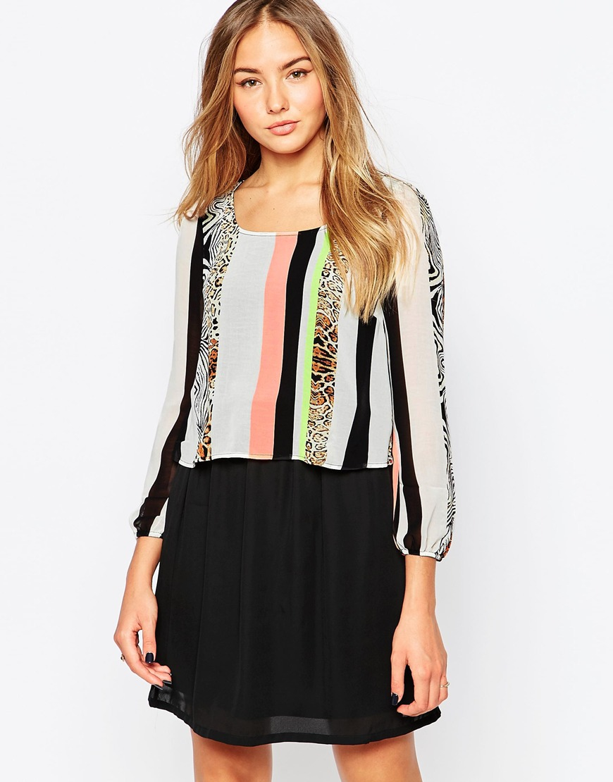 Download Traffic People Jungle Fever Layer Cake Dress In Mixed ...