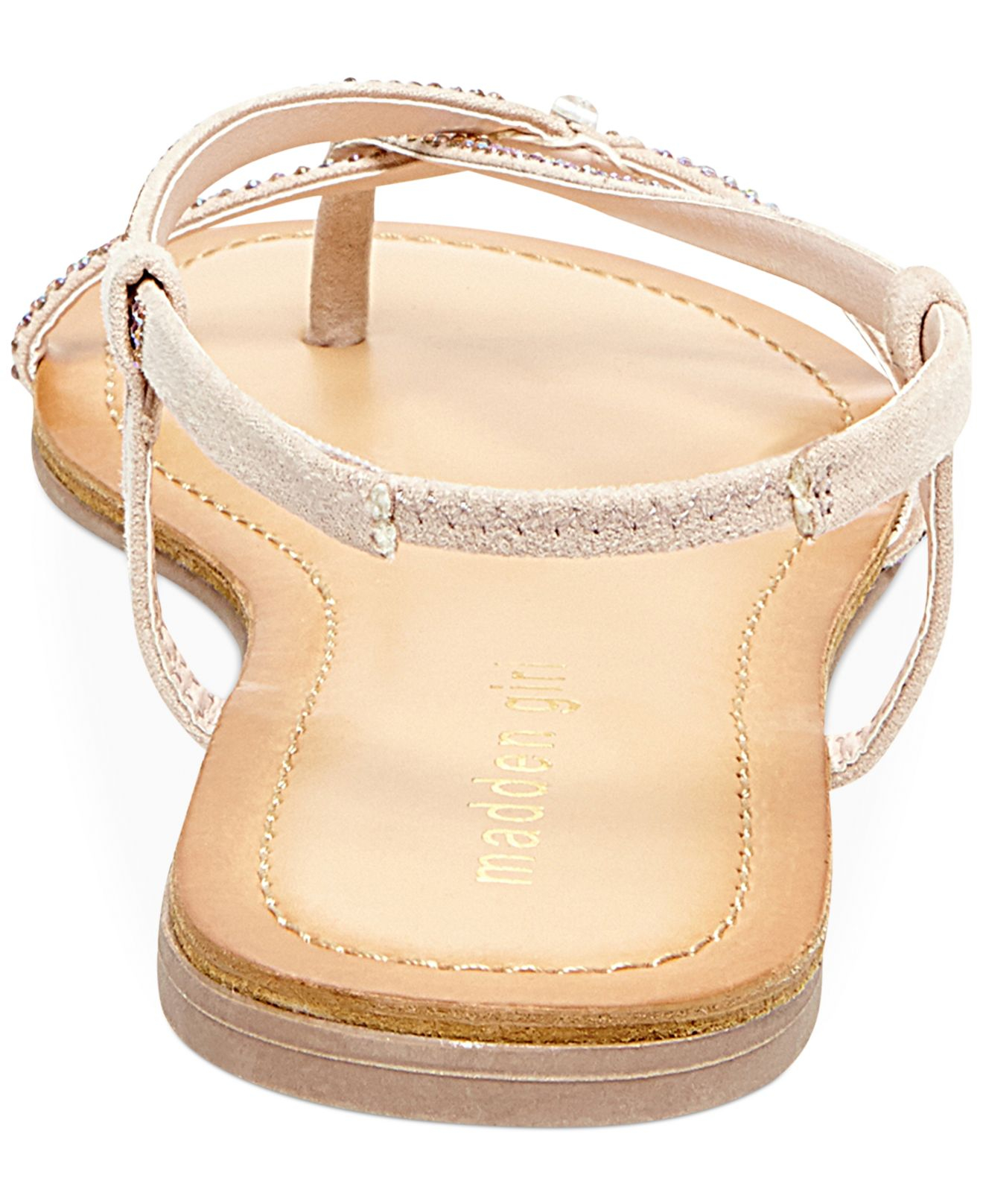 madden kem rhinestone gladiator sandals in pink lyst madden kem rhinestone gladiator sandals in pink lyst