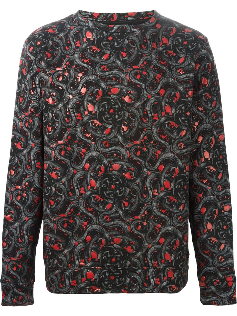 Lyst - Marcelo Burlon All-over Snake Print Sweatshirt in ...