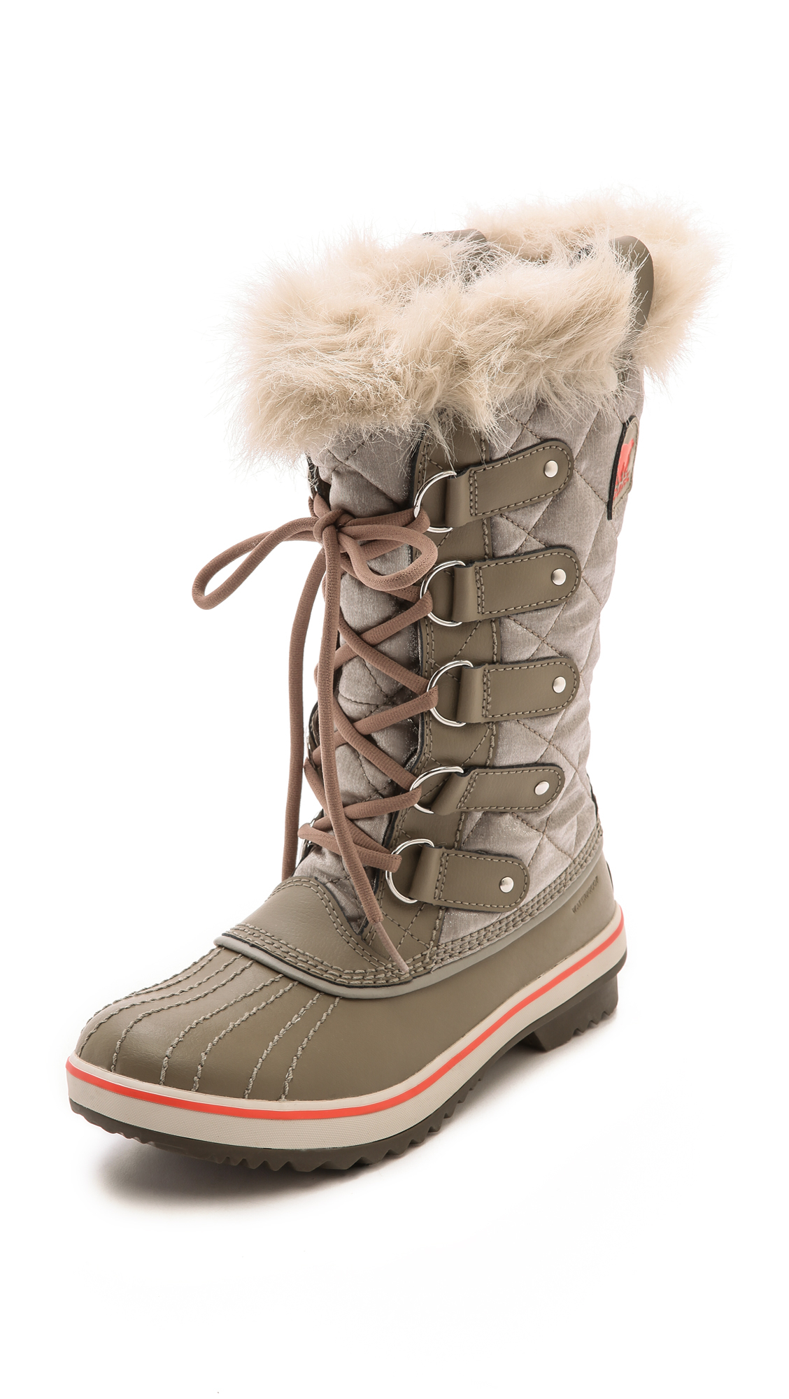 Lyst - Sorel Tofino Faux Fur Lined Boots - Kettle Courage in Green