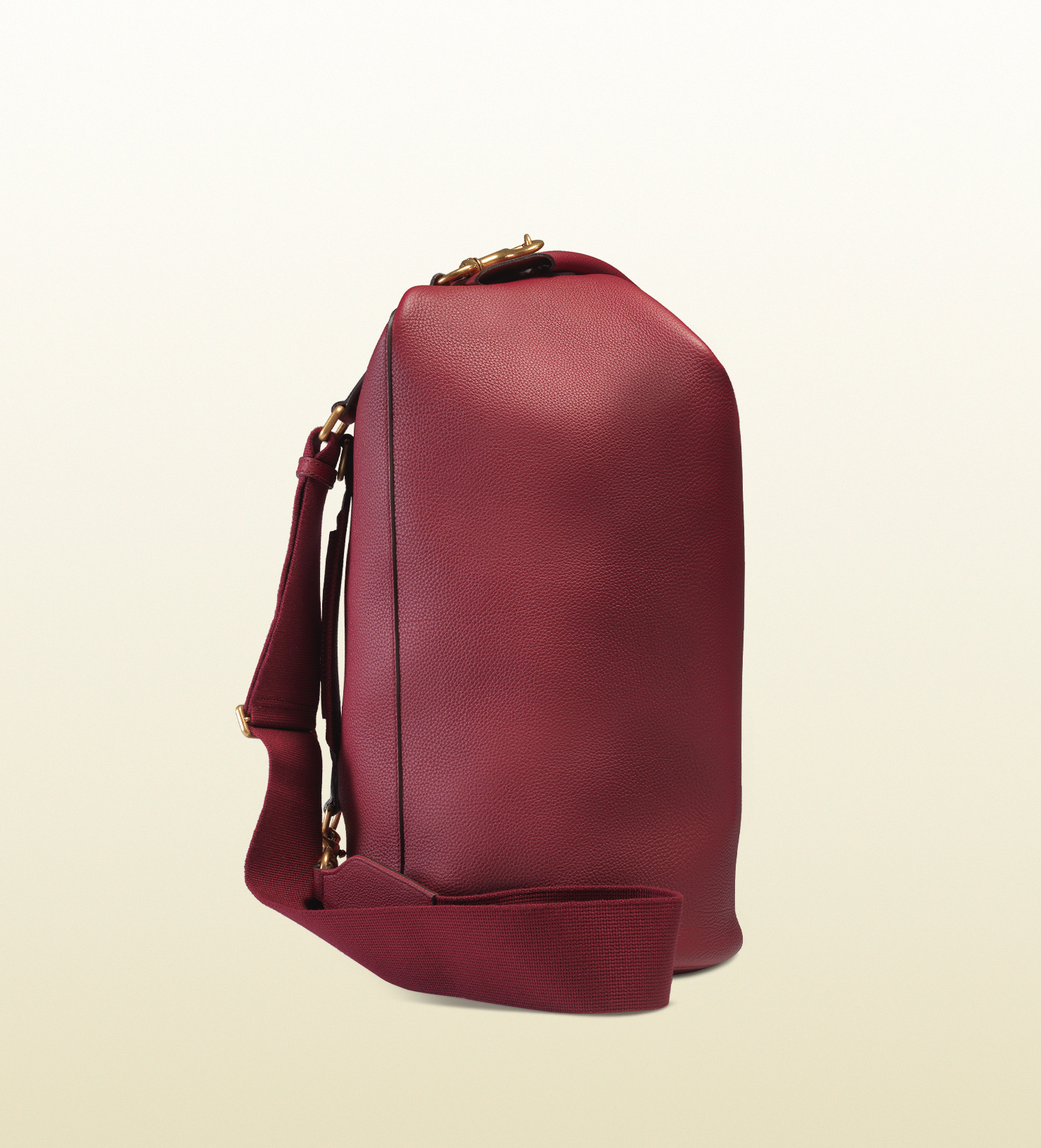 Gucci Leather Backpack in Red for Men - Lyst