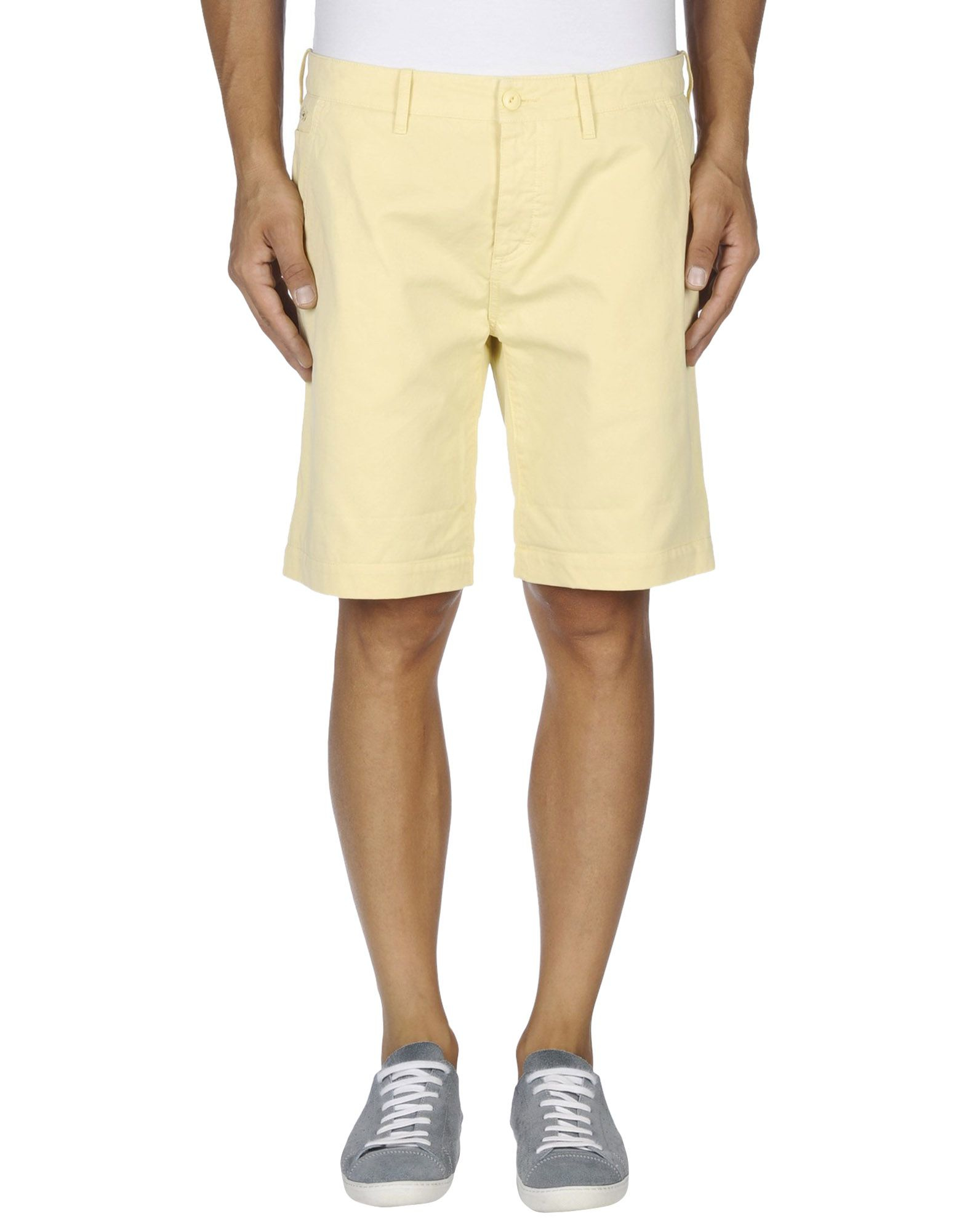 Lyst - Lacoste Bermuda Shorts in Yellow for Men