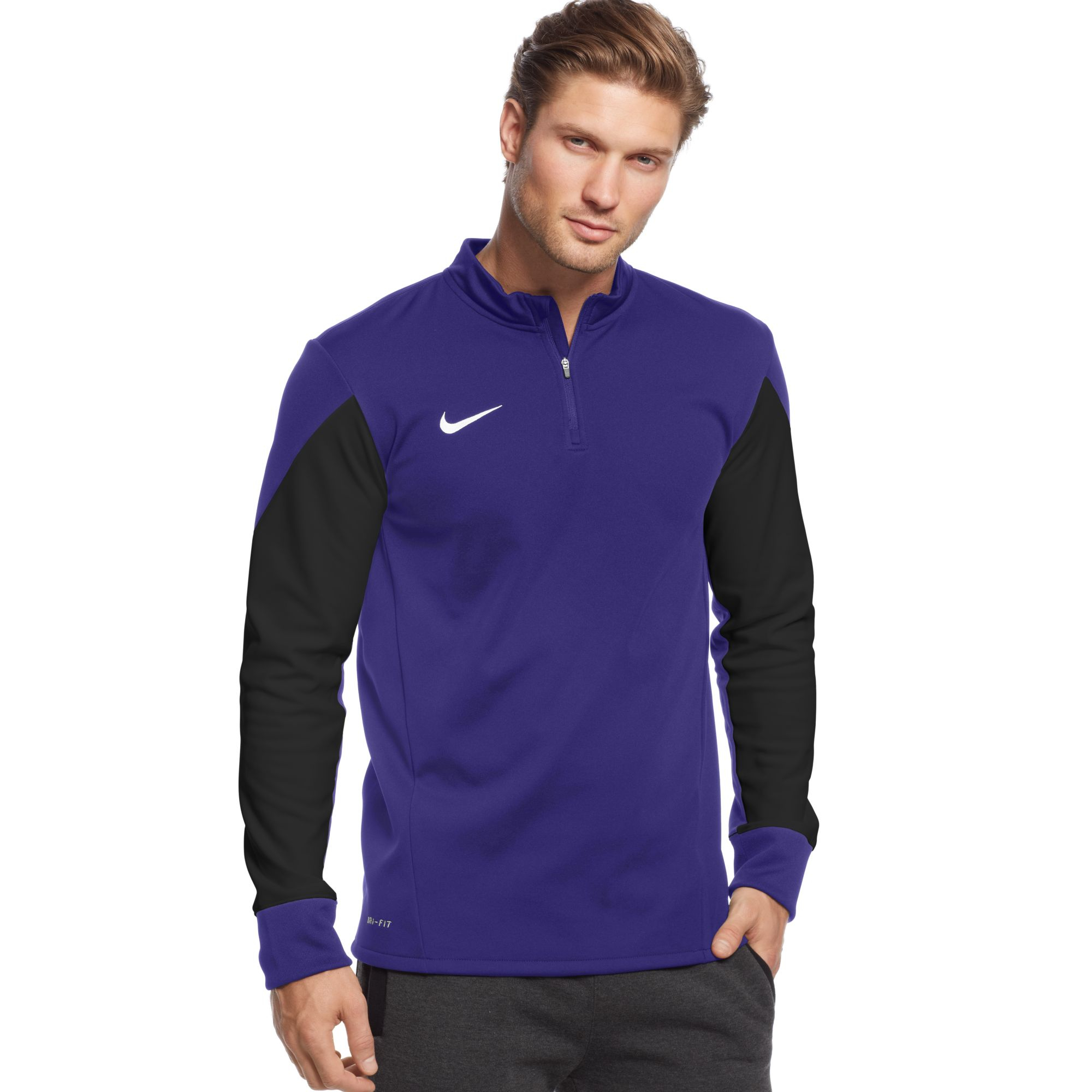 Lyst Nike Longsleeve Midlayer Drifit Soccer Shirt in Purple for Men
