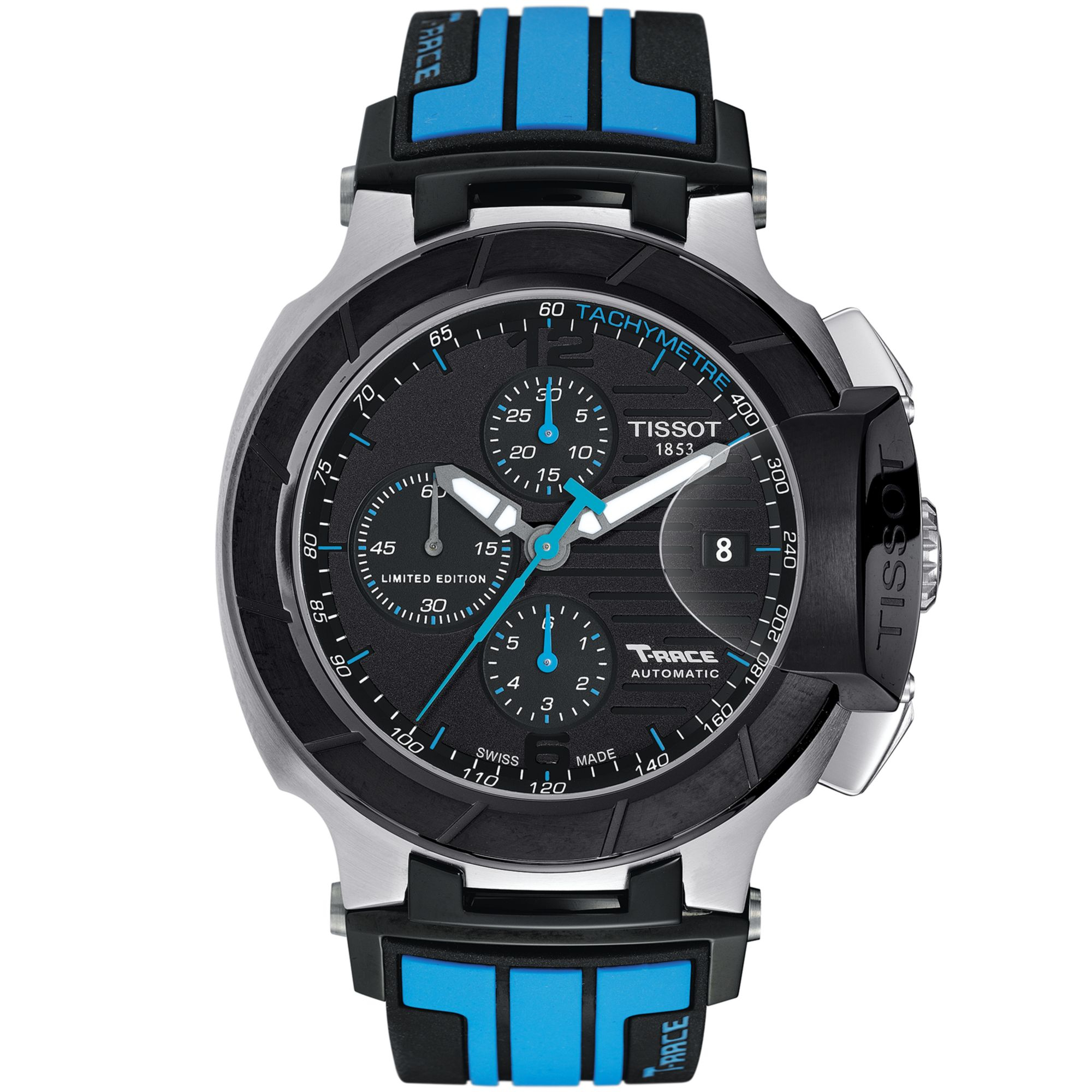 Tissot Mens Swiss Automatic Chronograph Trace Blue and  