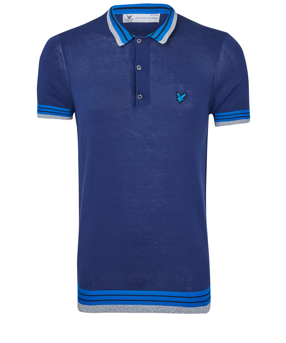 Lyst Lyle Royal Blue Polo Shirt In Blue For lyst lyle royal blue polo shirt in blue for
