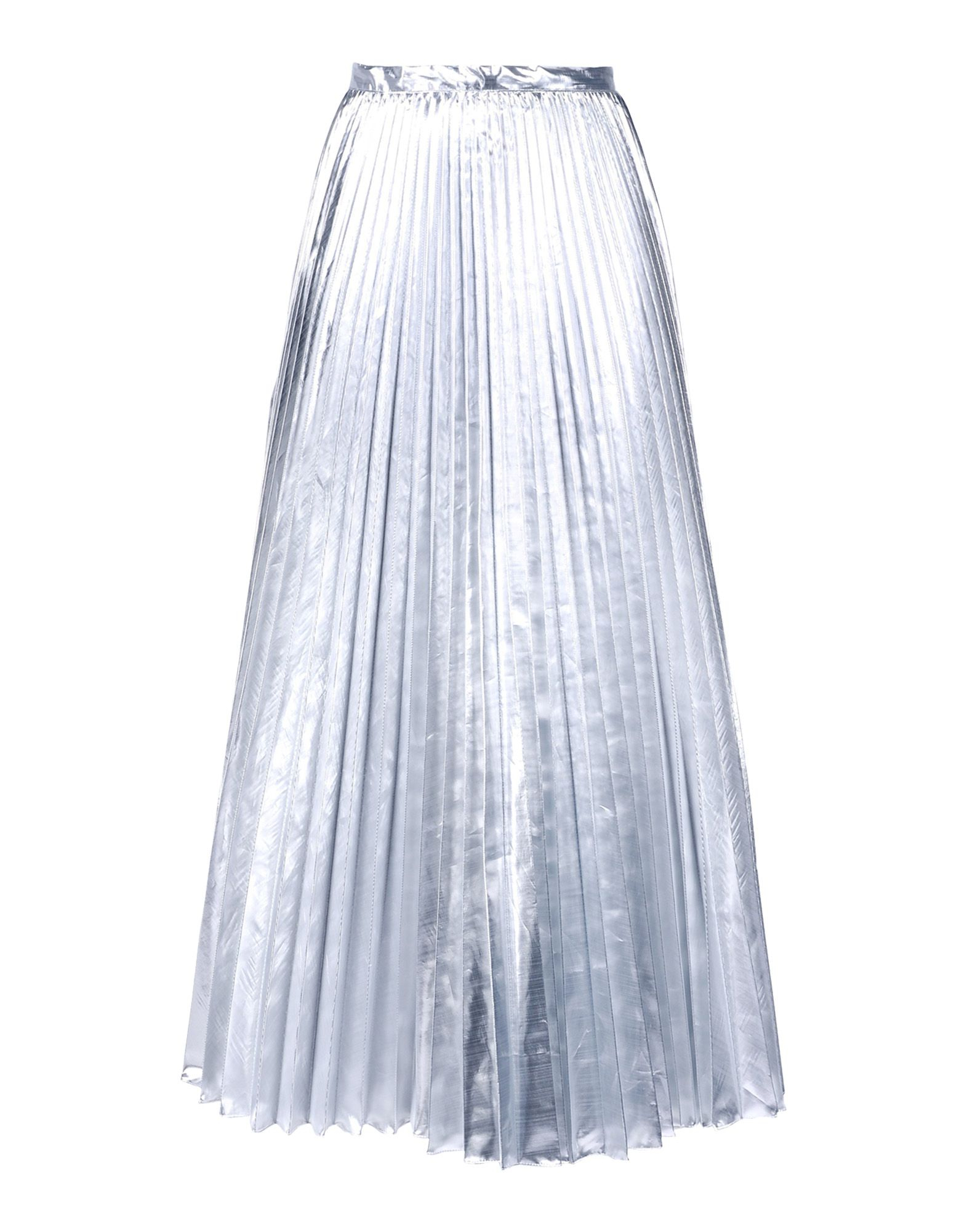 Dkny Long Skirt in Silver | Lyst