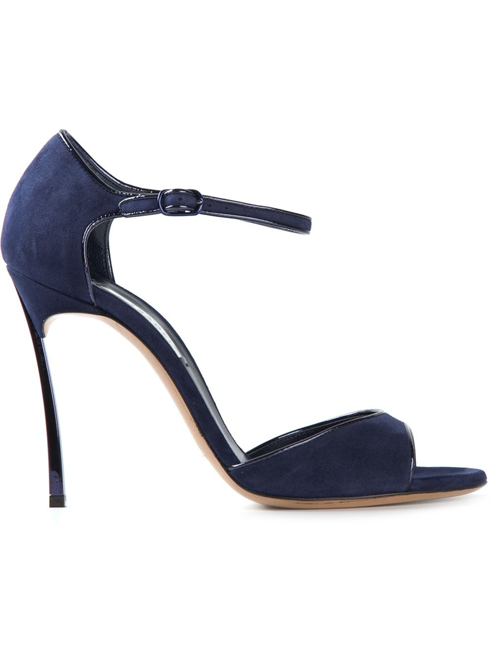 Casadei Ankle Strap Stiletto Sandals in Blue | Lyst