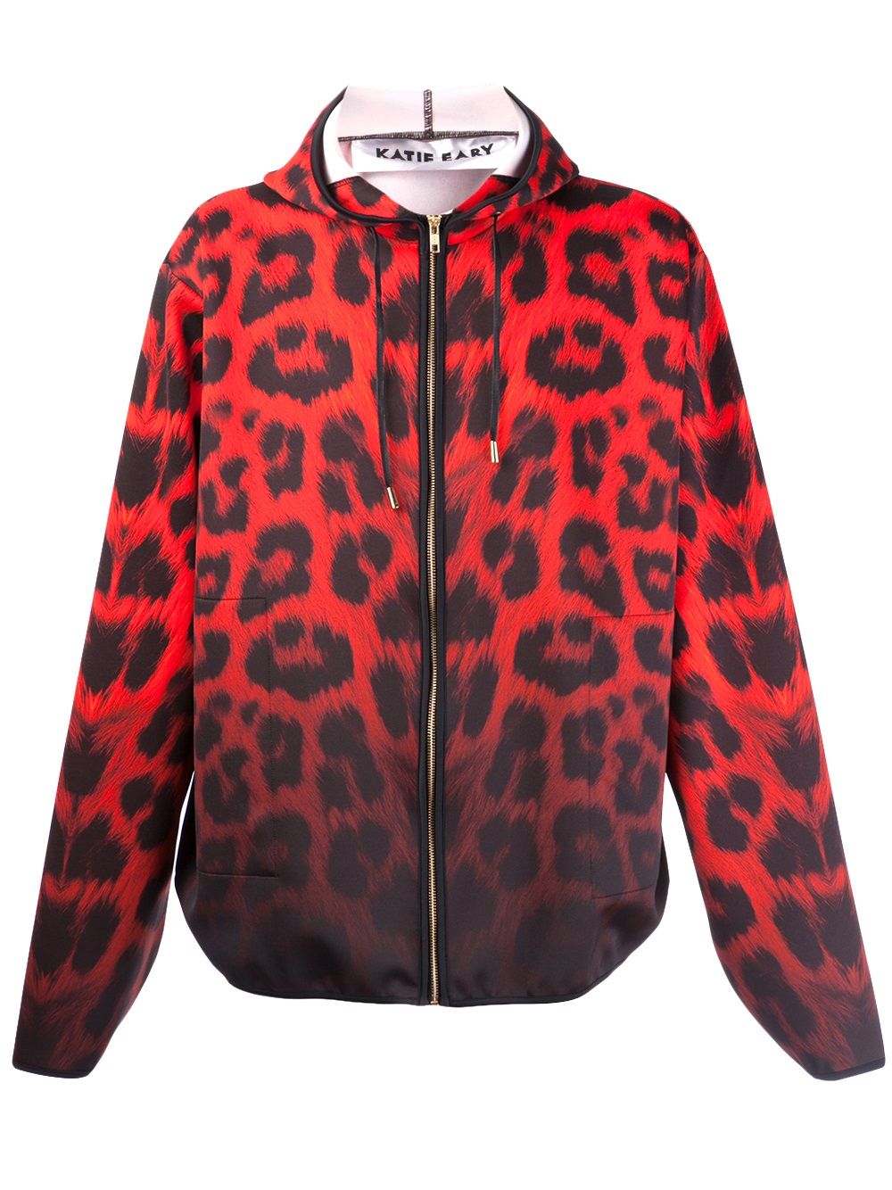 Katie Eary Leopard Print Hoodie in Red for Men | Lyst