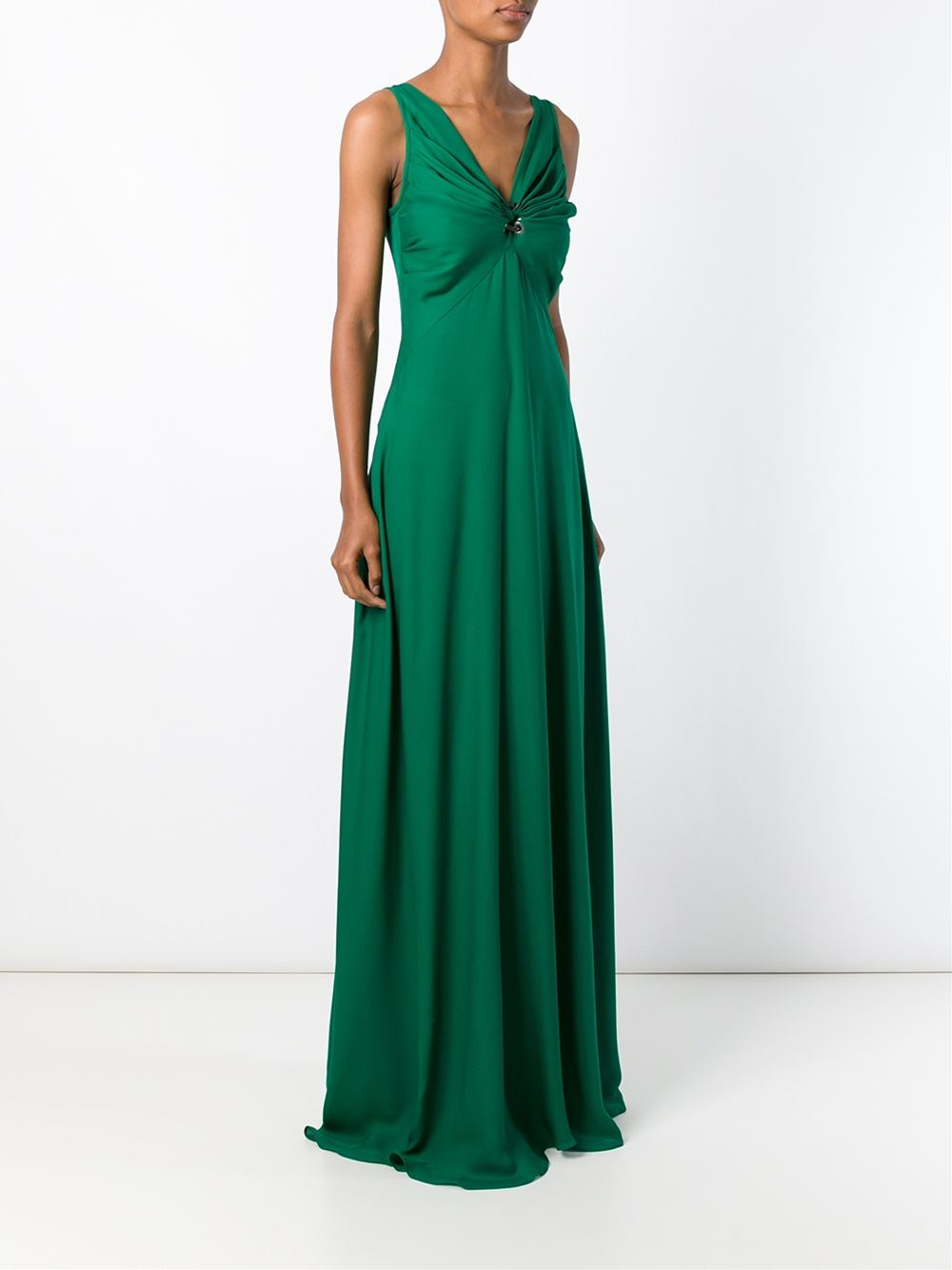 Plein Sud Empire Line Maxi-dress in Green - Lyst