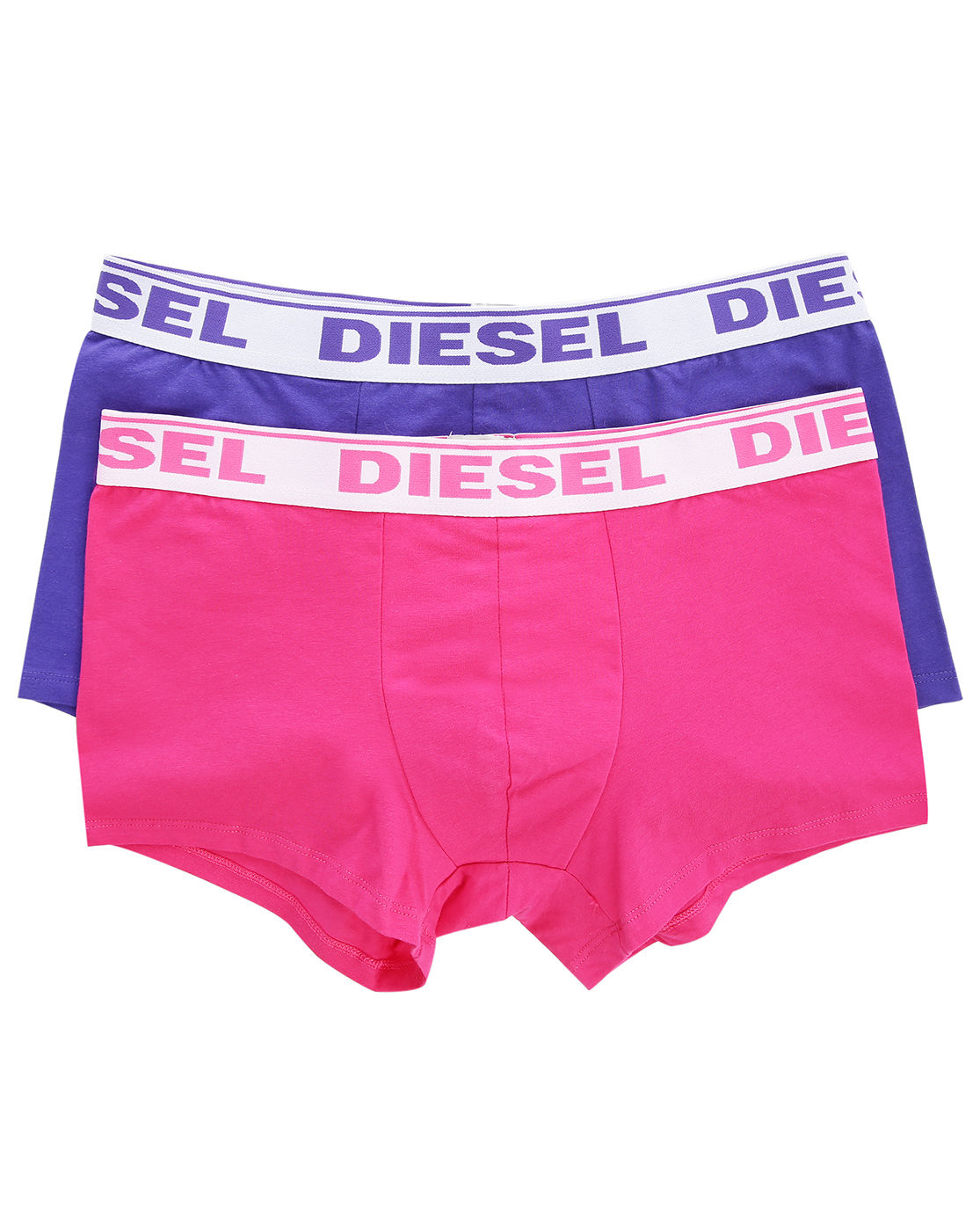 Diesel 2Pack Fuchsia And Blue Shawn Boxer Shorts in Blue for Men