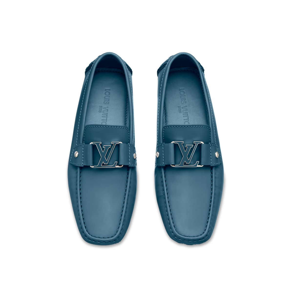 Louis vuitton Monte Carlo Moccasin in Blue for Men (bleu) | Lyst