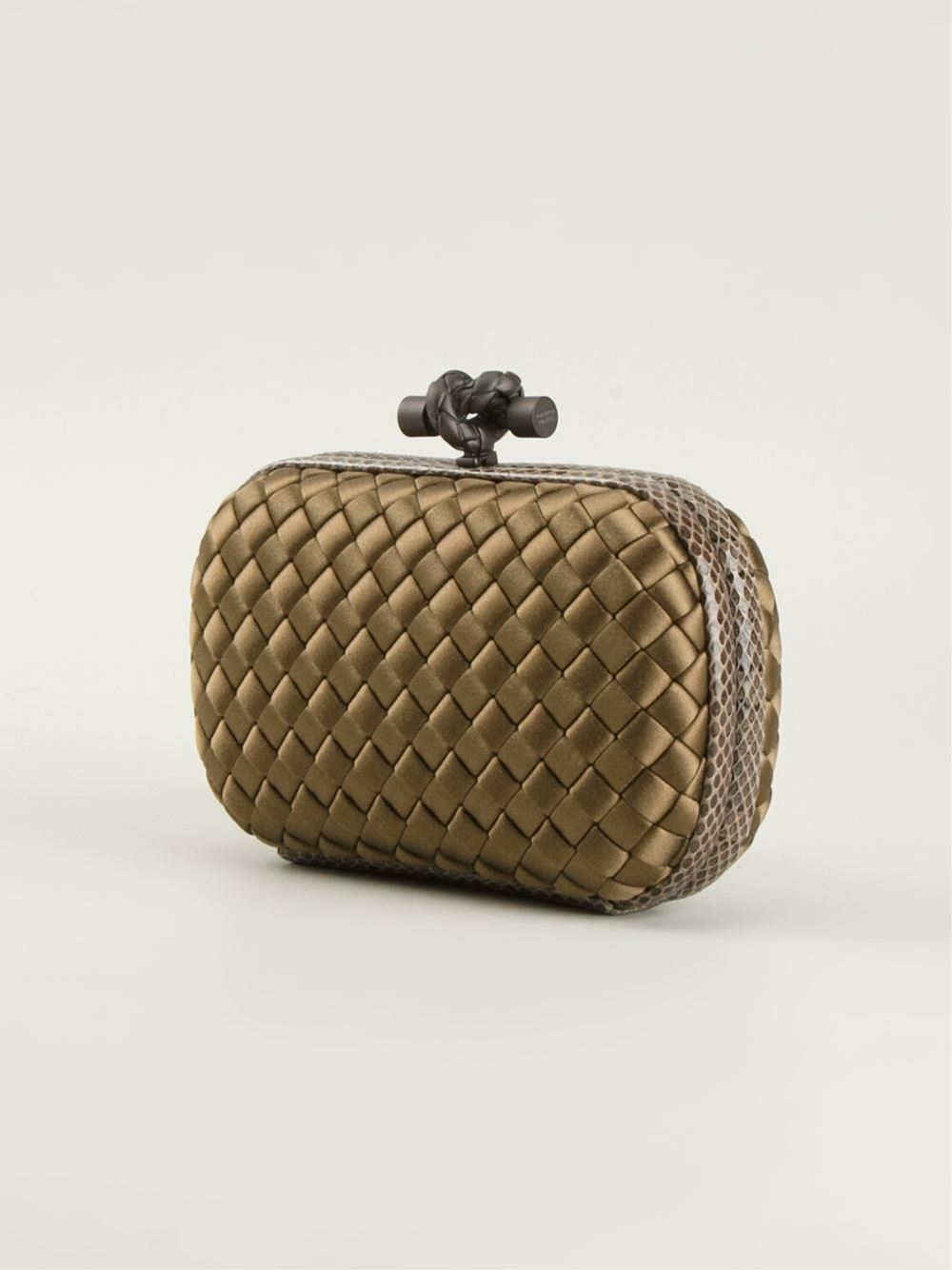 Lyst Bottega 'knot' Box Clutch in Brown