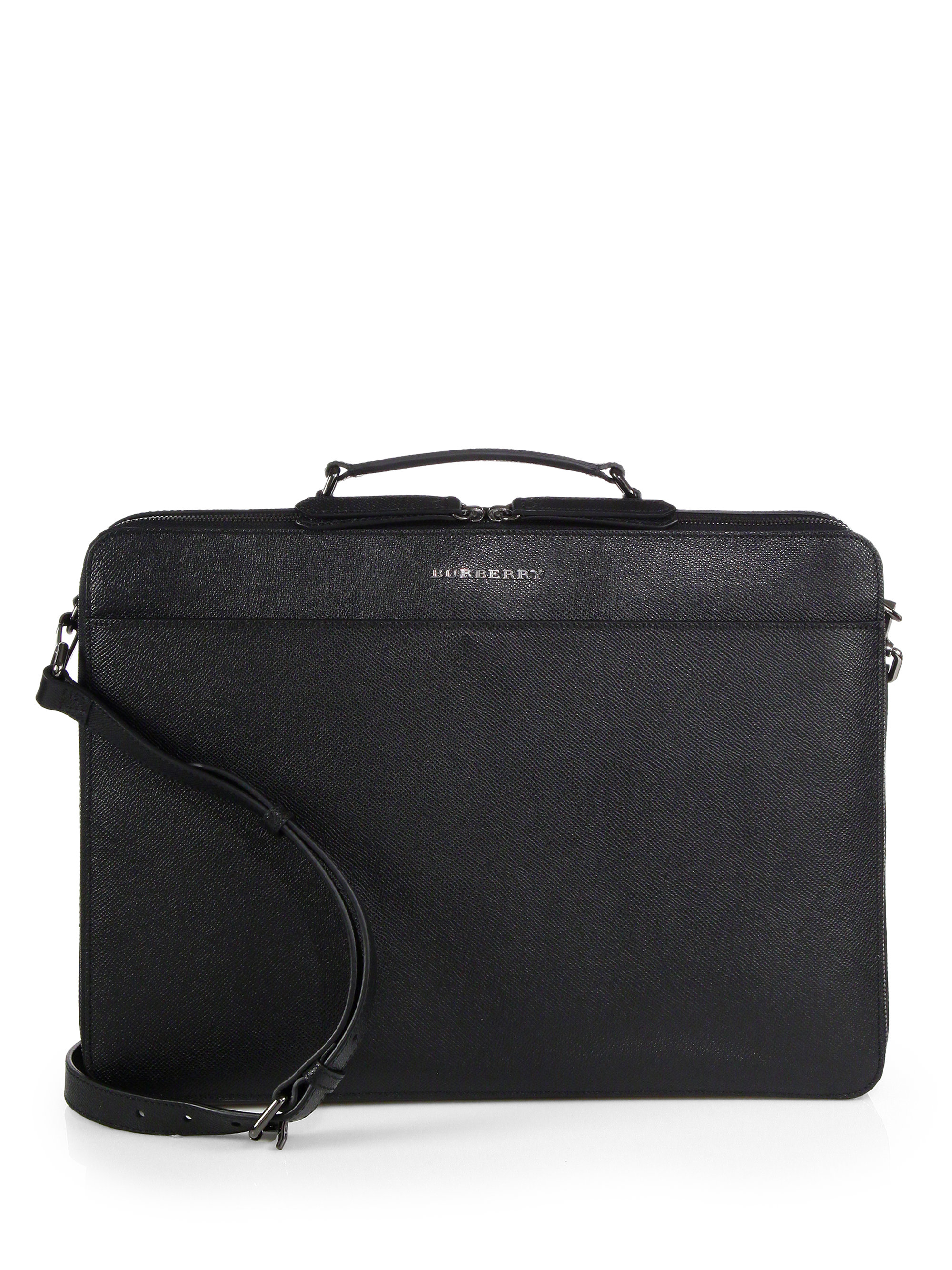 Lyst - Burberry Computer Business Briefcase in Black for Men