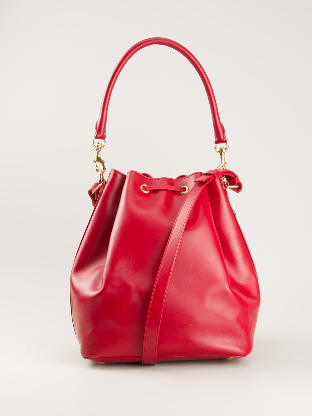 Lyst - Saint Laurent 'Emmanuelle' Bucket Bag in Red