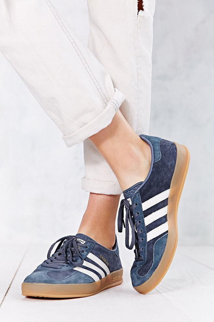 Lyst Adidas Originals Gazelle Gum Sole Indoor Sneaker In Gray