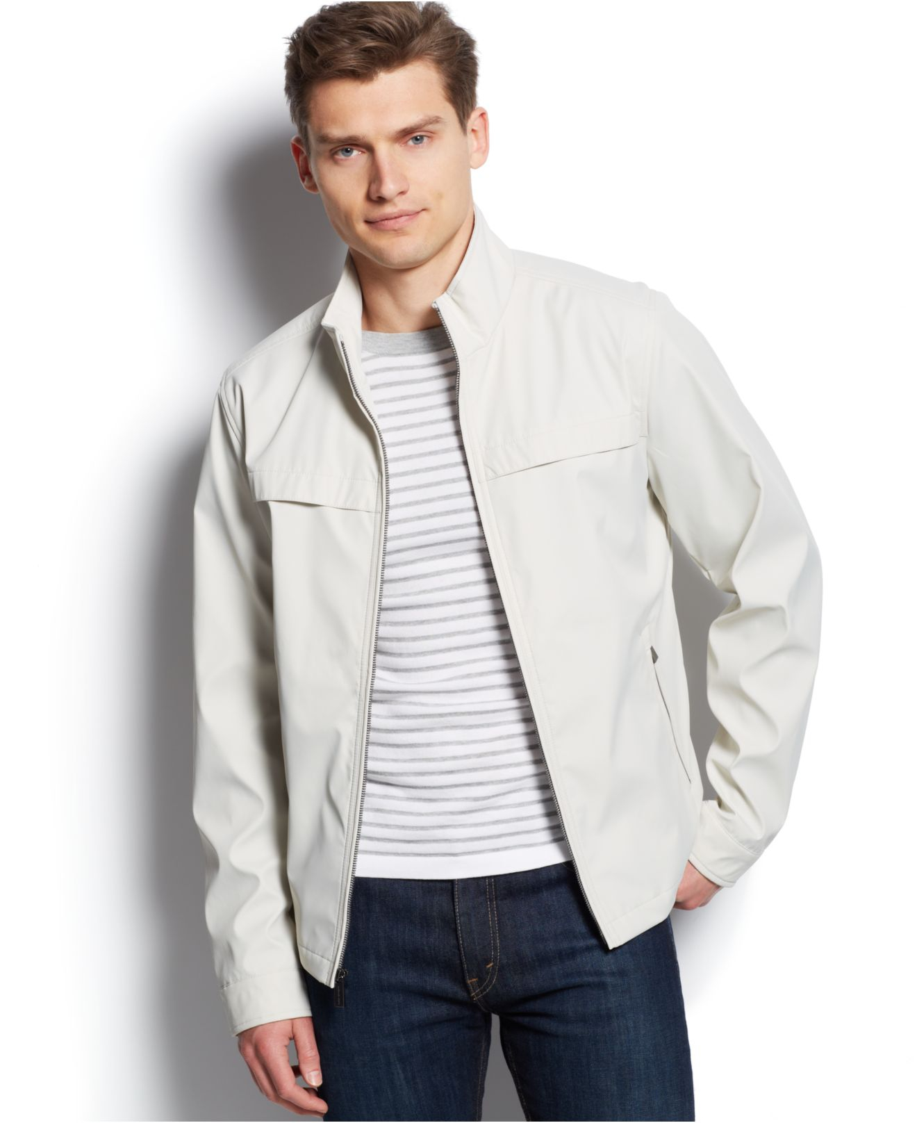 michael kors jacket mens white