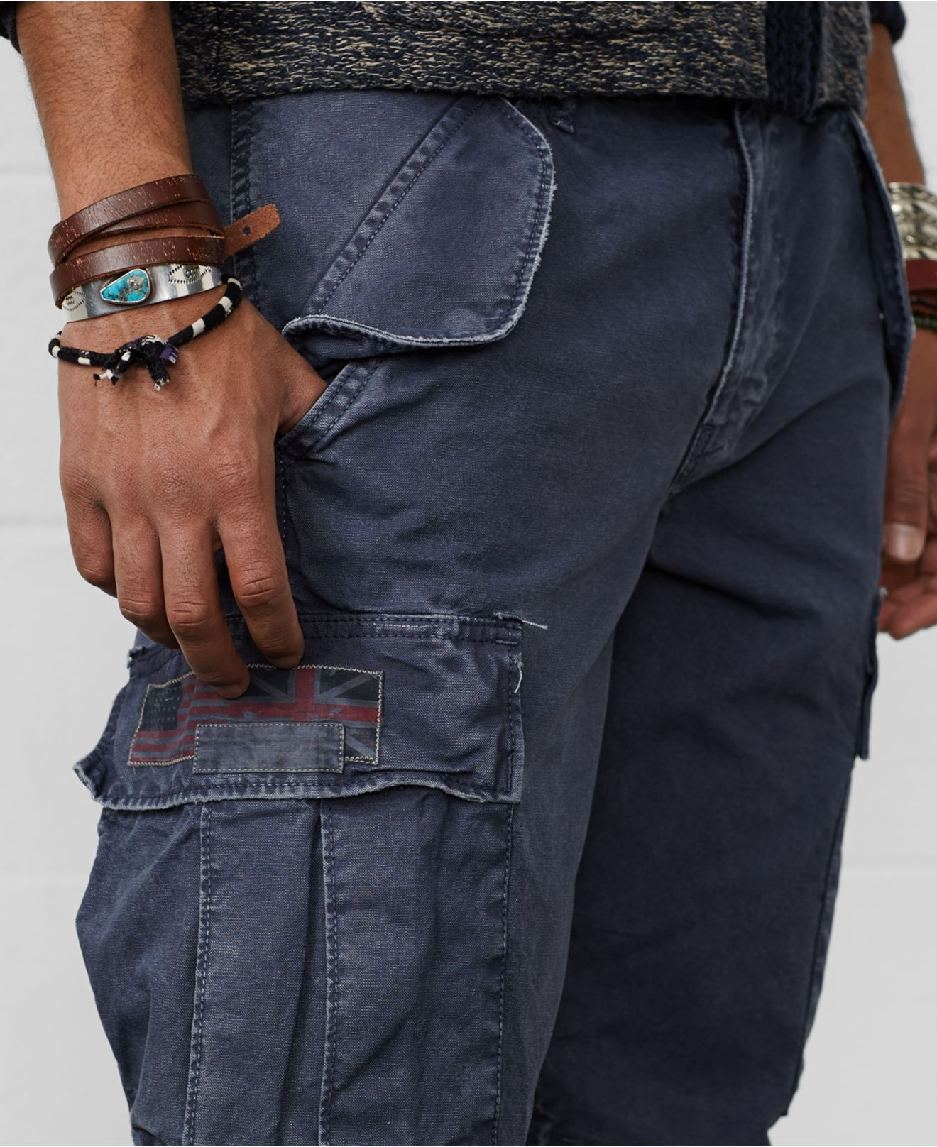 cargo pants light blue