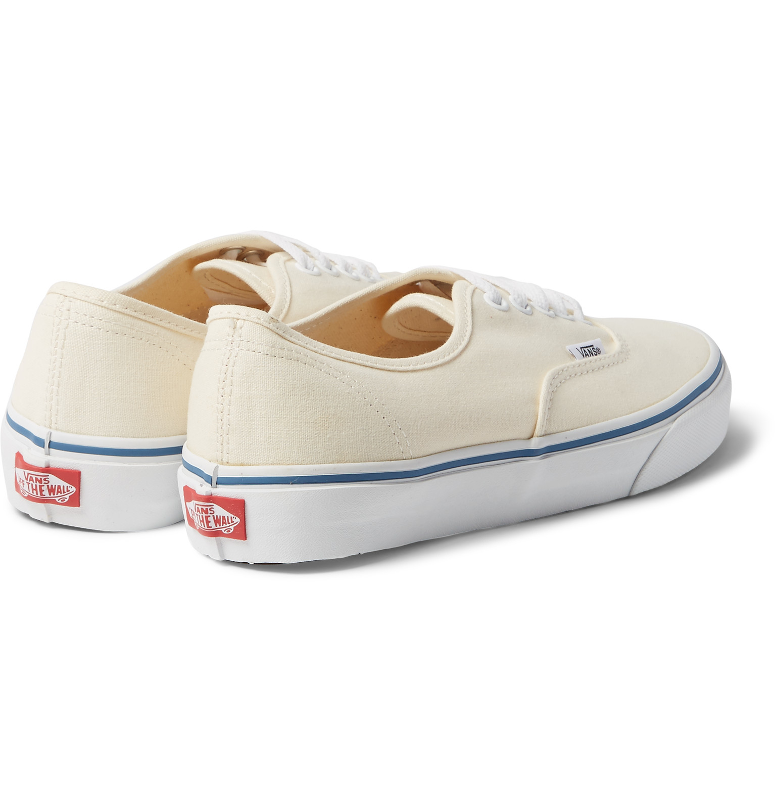 vans authentic canvas plimsolls in beige vans authentic canvas plimsolls in beige