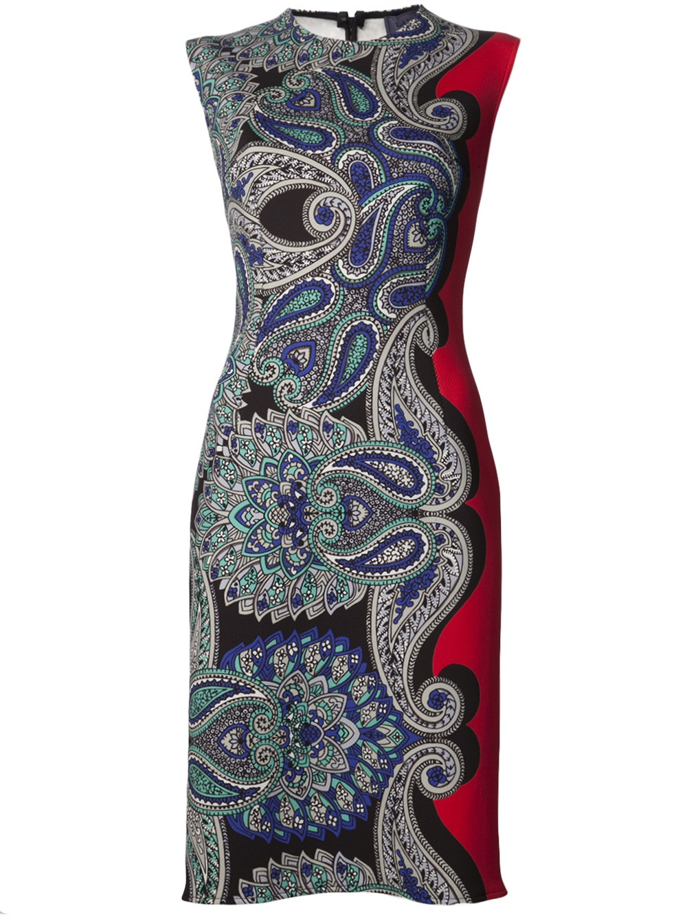 Lanvin Paisley Print Dress in Multicolor (multicolour) | Lyst