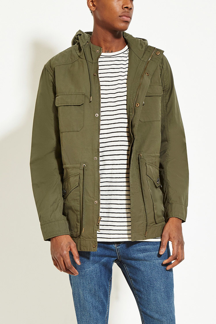 Lyst - Forever 21 Drawstring Utility Jacket You've Been Added To The ...