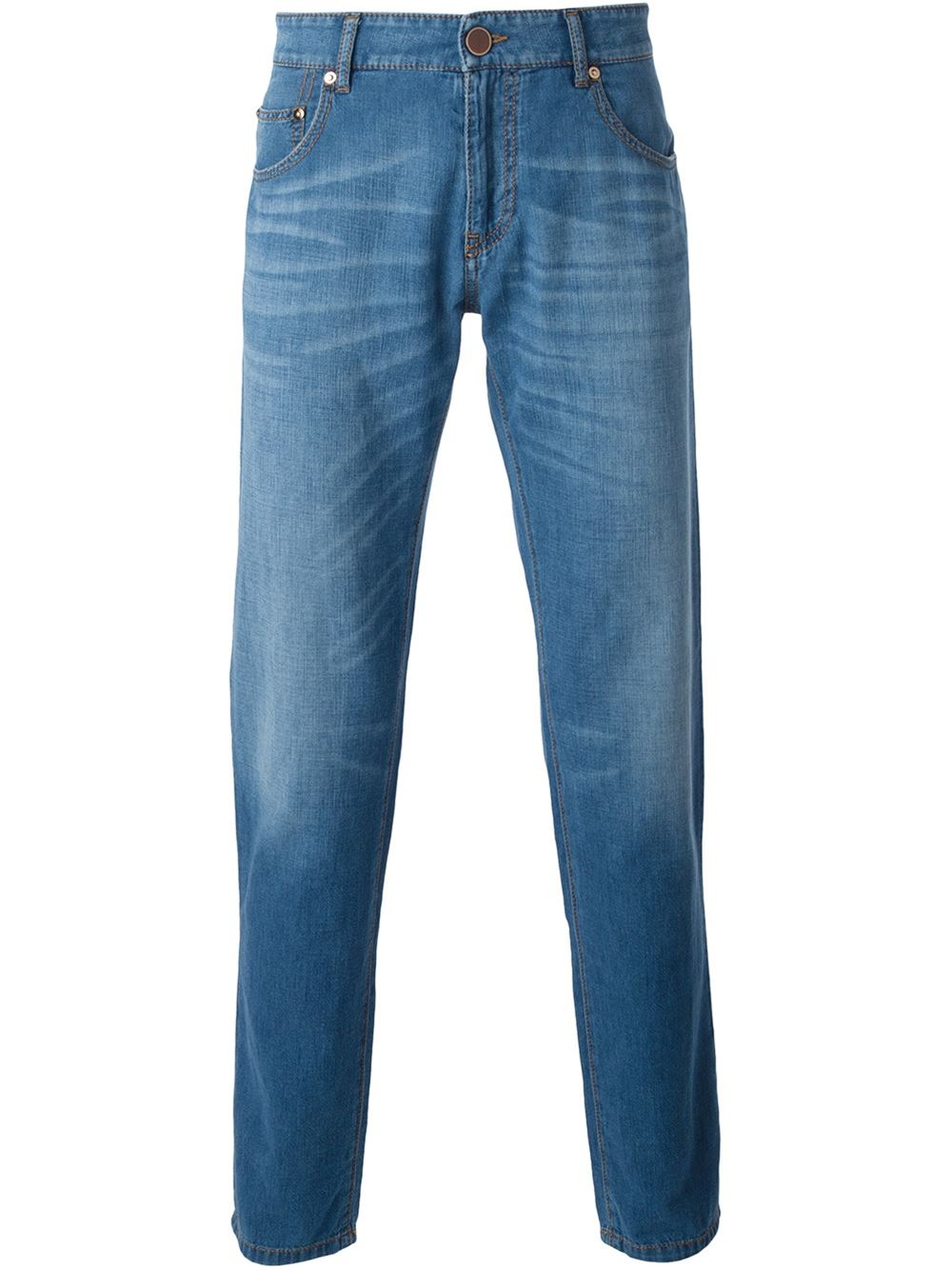 Giorgio armani Regular Fit Jeans in Blue for Men | Lyst